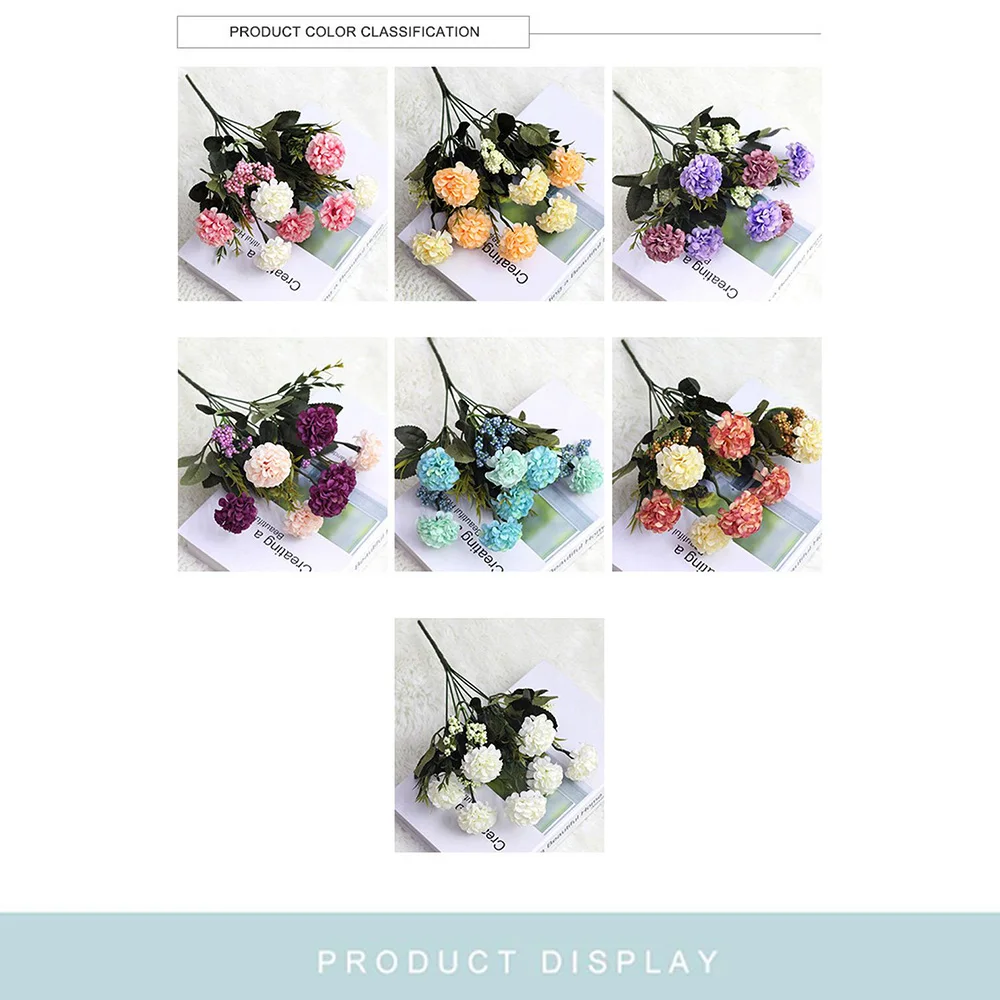 Искусственный цветок 34 см 7 головок картина маслом тюбик гортензии можно