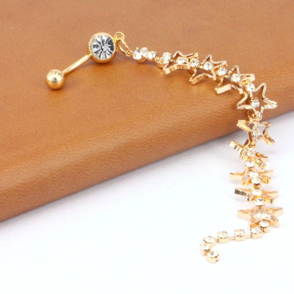 1 шт. сексуальные очаровательные болтающиеся кольца на пуговицах для живота