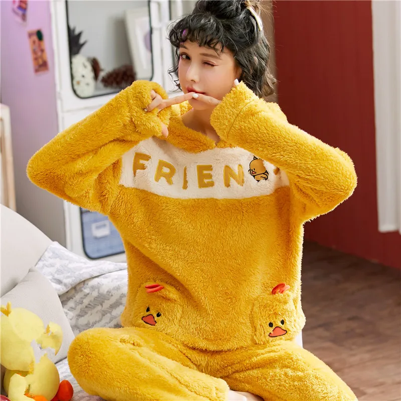 Пижама женская фланелевая зимняя теплая в виде панды | Женская одежда