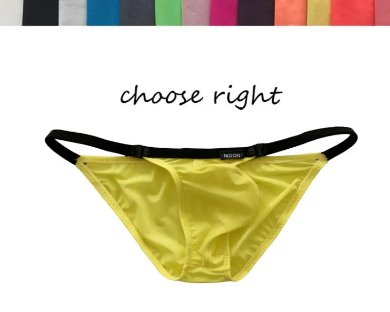 New Men's Briefs Ice Silk Underwear Solid Intouch Multies Colors  High Quality 2Pcs/set Man's Daily Brief White Yellow Black Red