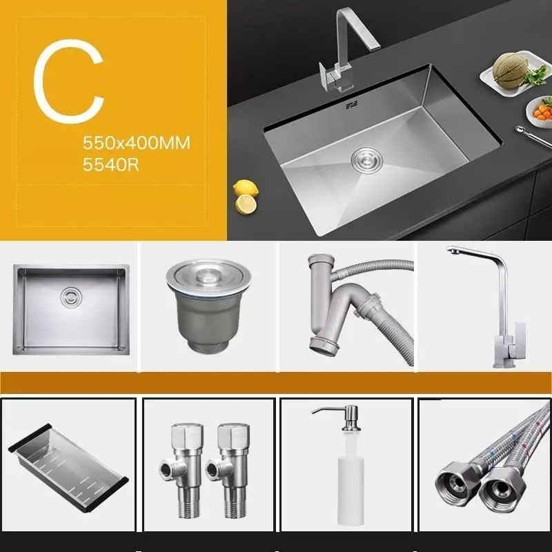 Встроенная Lavandino Banheiro Evier Acero Inox Portatil Lavello Cucina кухня Cuba Pia Cozinha Fregadero De Cocina раковина для мытья посуды - Цвет: Number 8