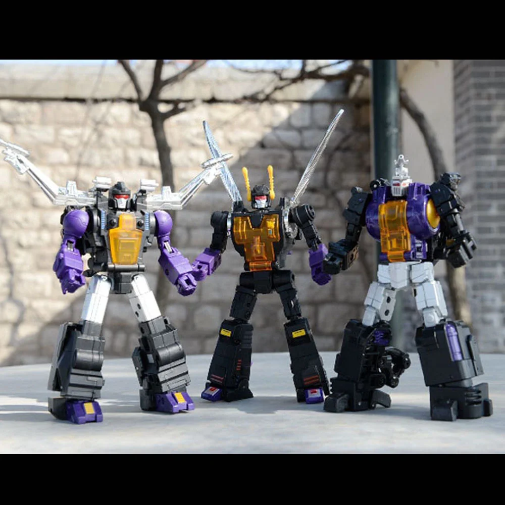 

In StockFansToys Insecticon FT-12 Grenadier Bombshell FT-13 Mercenary Shrapnel FT-14 Forager Kickback Transformation Robot Toy
