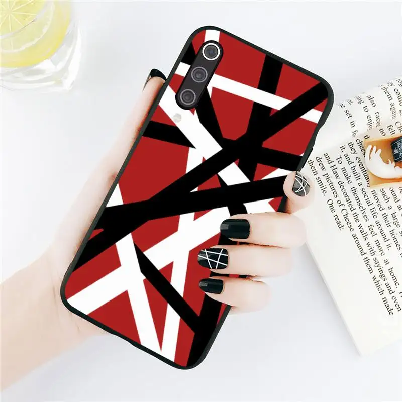 

Eddie Van Halen Graphic Guitar Phone Cases For Xiaomi Redmi note 7 8 9 t k30 max3 9 s 10 pro lite Luxury brand shell funda coque