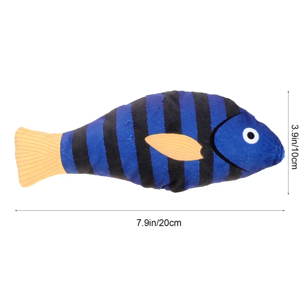 

4Pcs Kitten Plaything Interesting Simulation Adorable Cat Interactive Toys Cat Toys Fish Shape Toys Pet Supplies