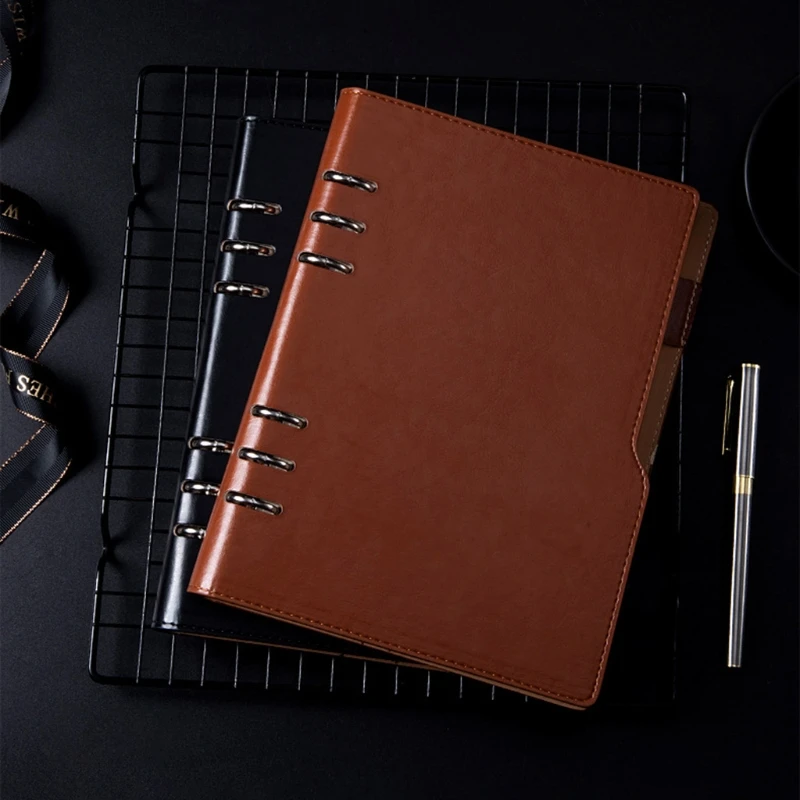 

A5PU Notebook Notepad Loose-leaf Diary Business Journal Planner Agenda Organizer 24BB