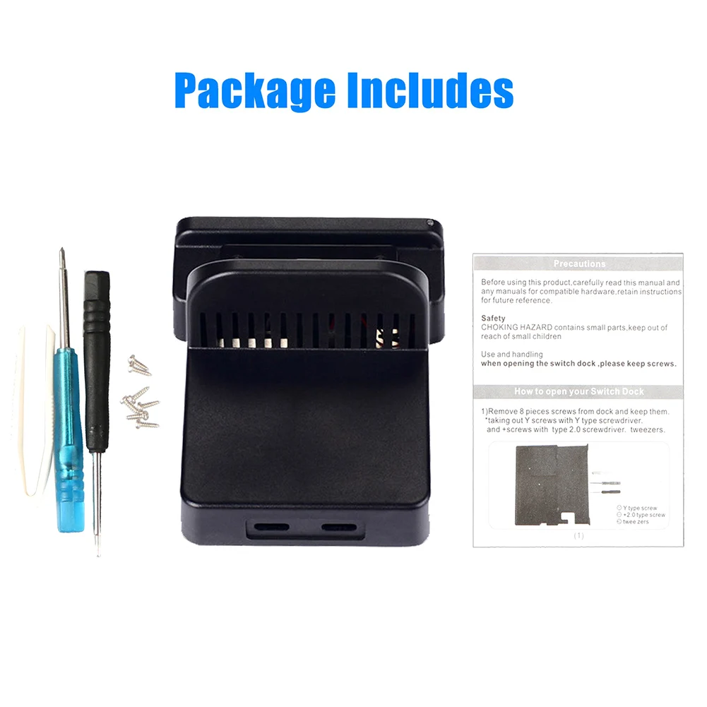 

Base Replacement Case For Nintendo Switch Docking Station Mini Heat Dissipating Dock Case Cover With Screws Replacement Cover