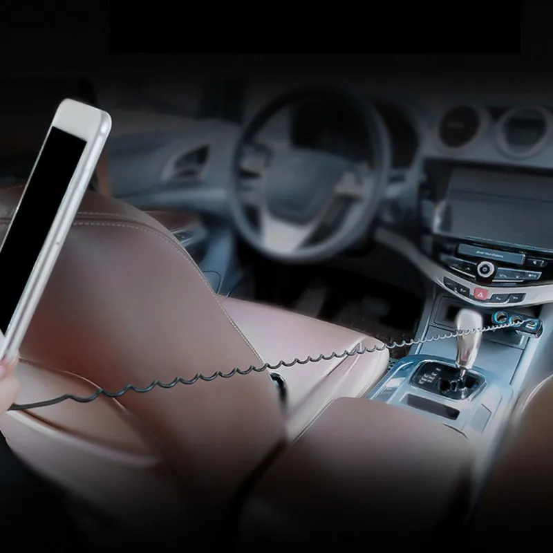 Новый спиральный кабель типа C выдвижной 3а USB провод для быстрой зарядки