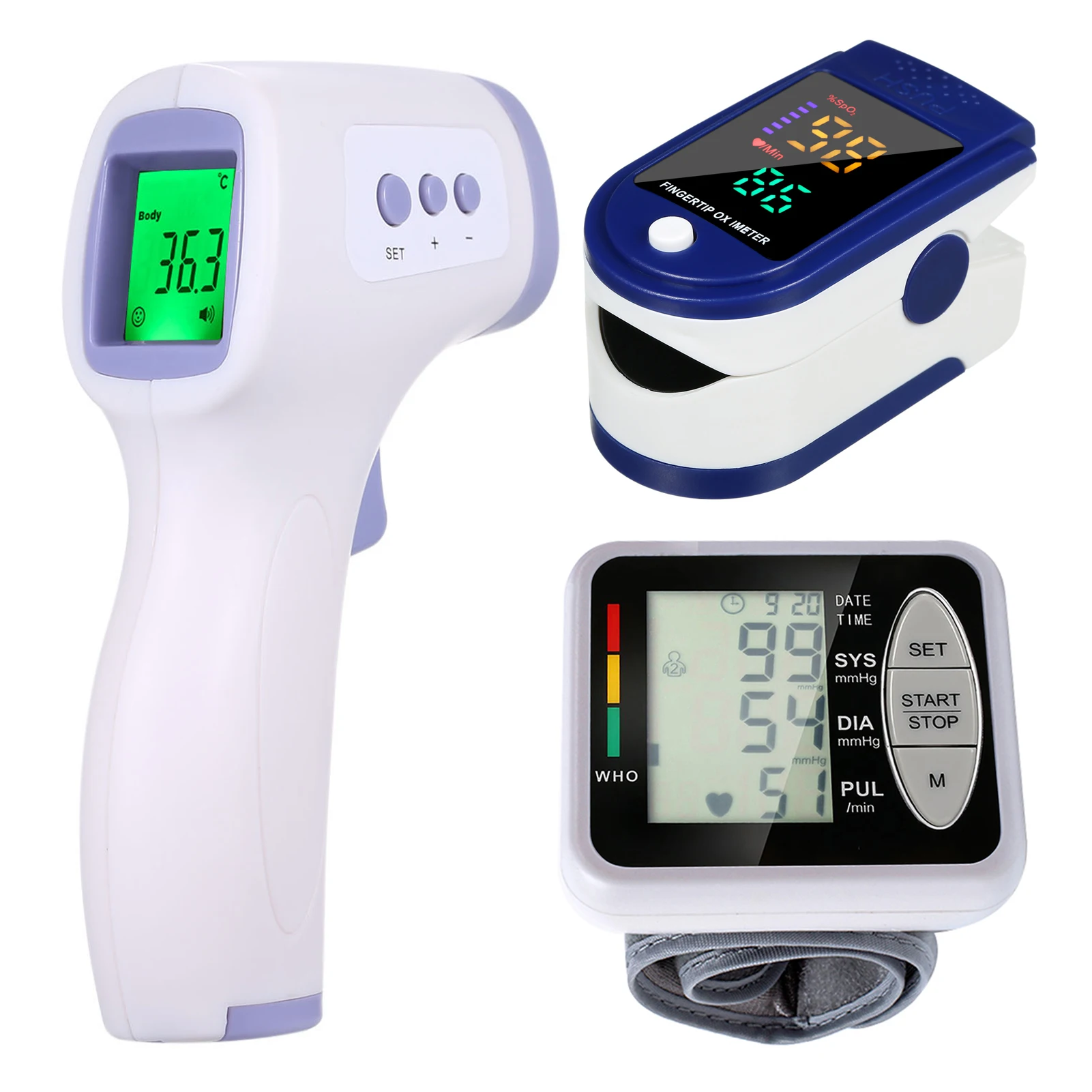 Автоматический тонометр Сфигмоманометр на запястье с ЖК-дисплеем для измерения