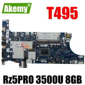 akemy for lenovo thinkpad t495 notebook motherboard fa495 nm c131 cpu rz5pro 3500u ram 8gb tested testing fru 02dm035 02dm034 free global shipping