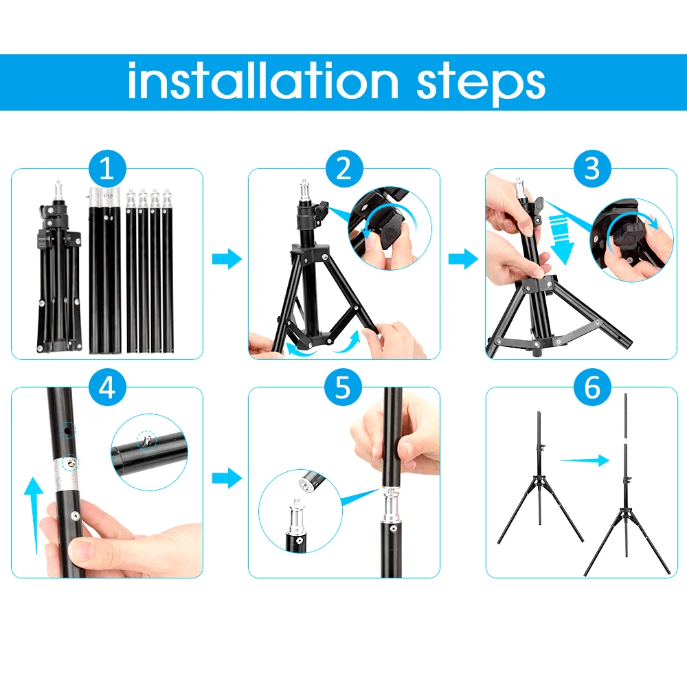 

6/8/10/12 inch LED Ring Light Dimmable Camera Lamp Photography Camera Photo Studio Phone Video Ring Lights Camera Accessories