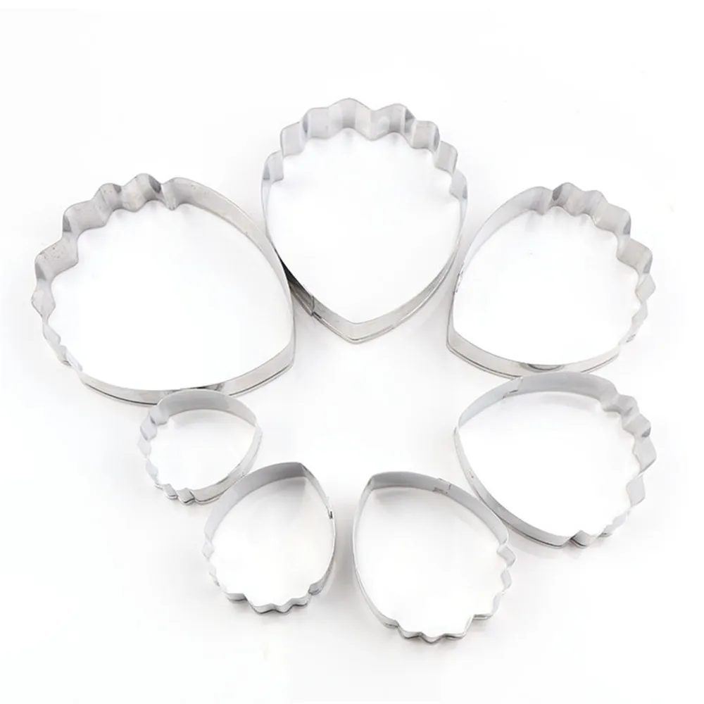 Помадка Плесень 7 шт. пион тайский цветок резки высечки пион из нержавеющей стали цветок лепестковая форма-резак глина инструменты плесень