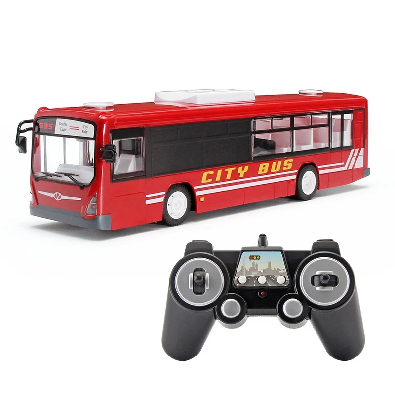 

2.4G RC Car Bus 6CH Remote Control City Bus High Speed One Key Open Door RC Bus with Realistic Sound Light