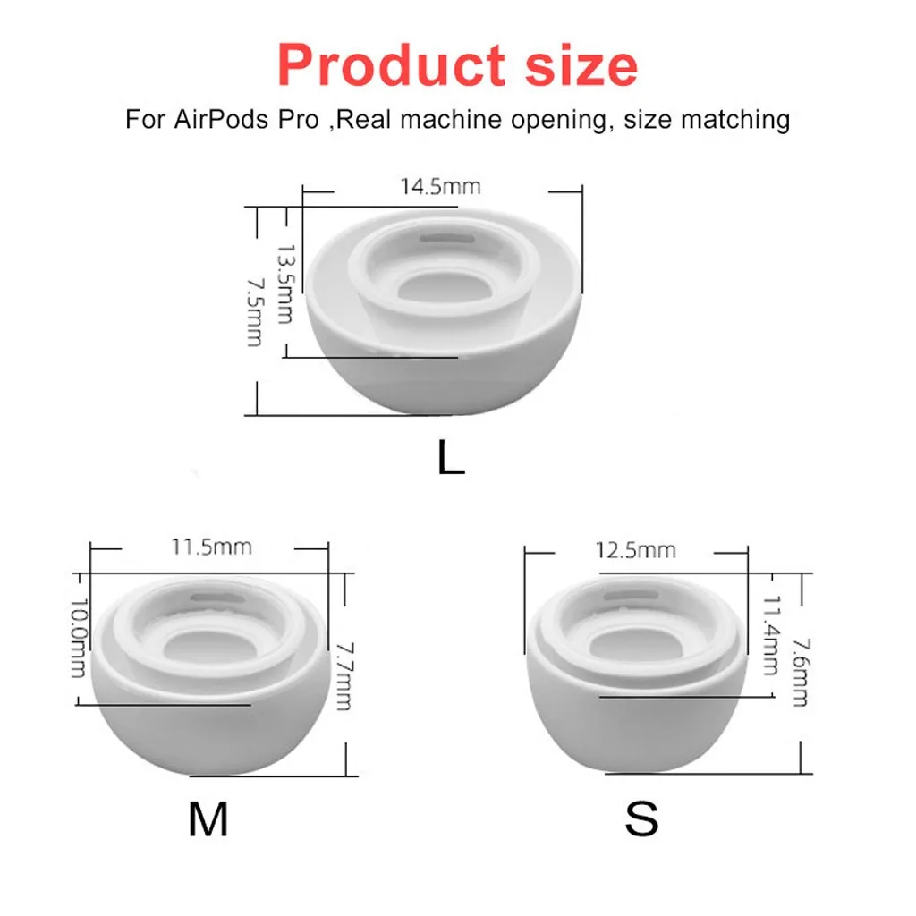 Для наушников AirPods Pro Bluetooth противоскользящие насадки для 3 Аксессуары 6 шт. 1219