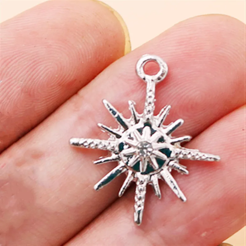 6 штук в партии/Серебрянные хромированные длинные Ручной Работы Стразы с