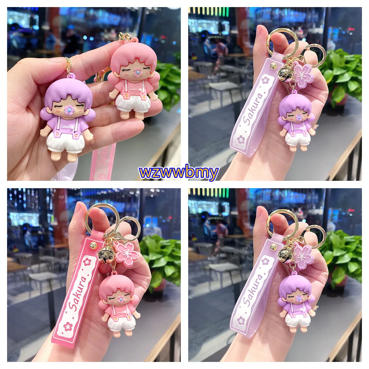 

New Cute Cat Keychain Accessories Car Pendant Key Chain Backpack keyring Girl's Favorite Gift Valentines Day