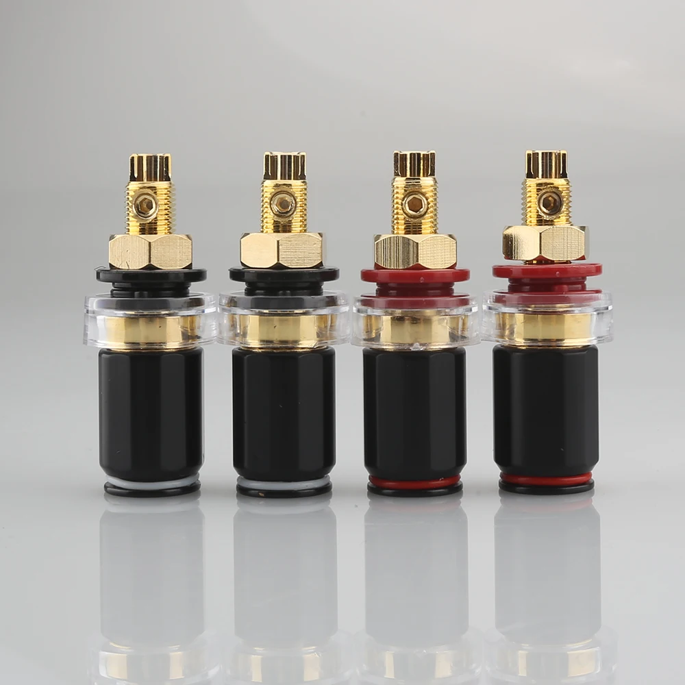 Audiocrast ST650 позолоченная 4 мм вилка типа банан Клеммная клемма для усилителя