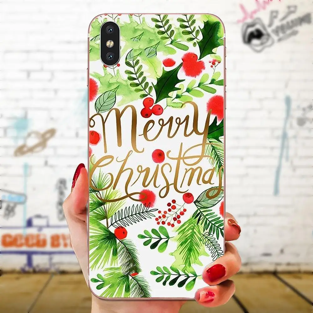 Веселые рождественские и новогодние Новый год для Huawei Honor 4C 5A 5C 5X6 6A 6X7 7A 7C 7X8 8C 8S 9 10