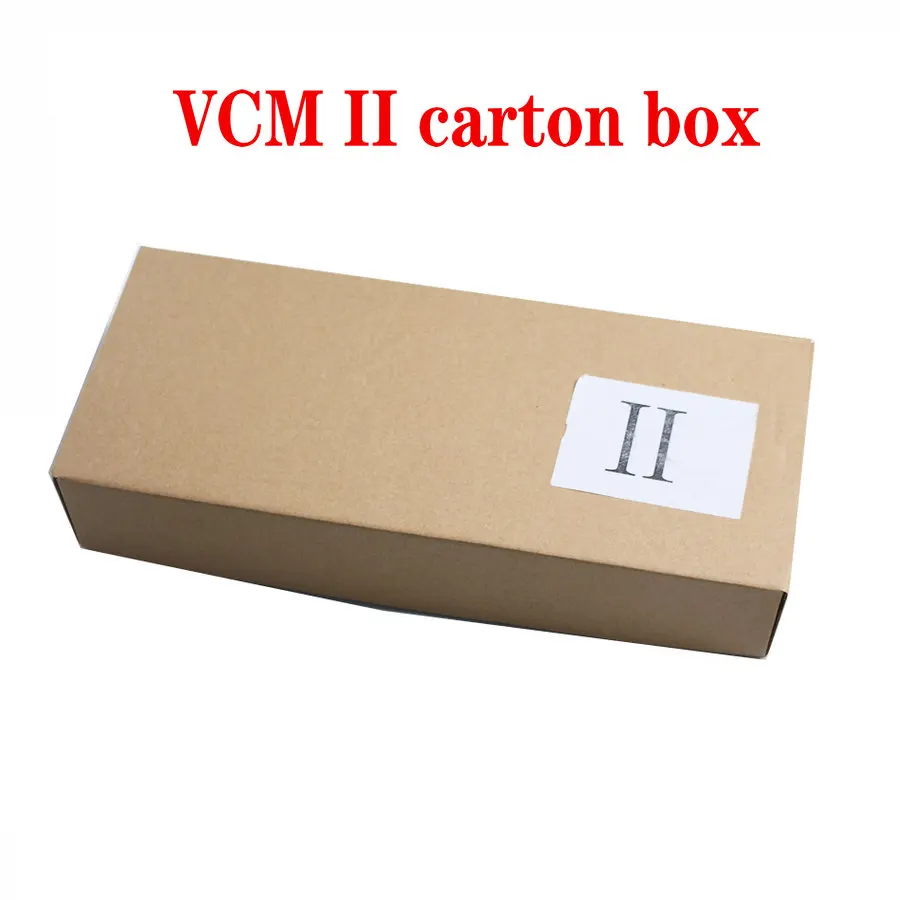 Carton Box VCM 2 дианостический сканер многоязычный VCM2 IDS лучший чип диагностический инструмент VCM II VCMII OBD2 сканер для Frd/M-azda - Цвет: Carton Box