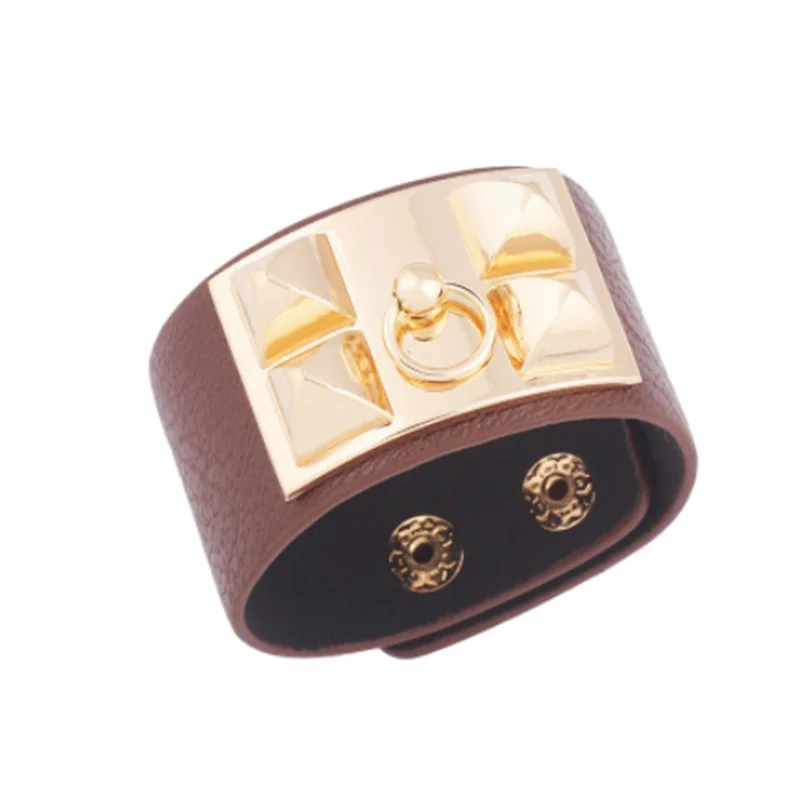 Преувеличенный браслет в стиле панк уникальный браслет-гвоздик с заклепками