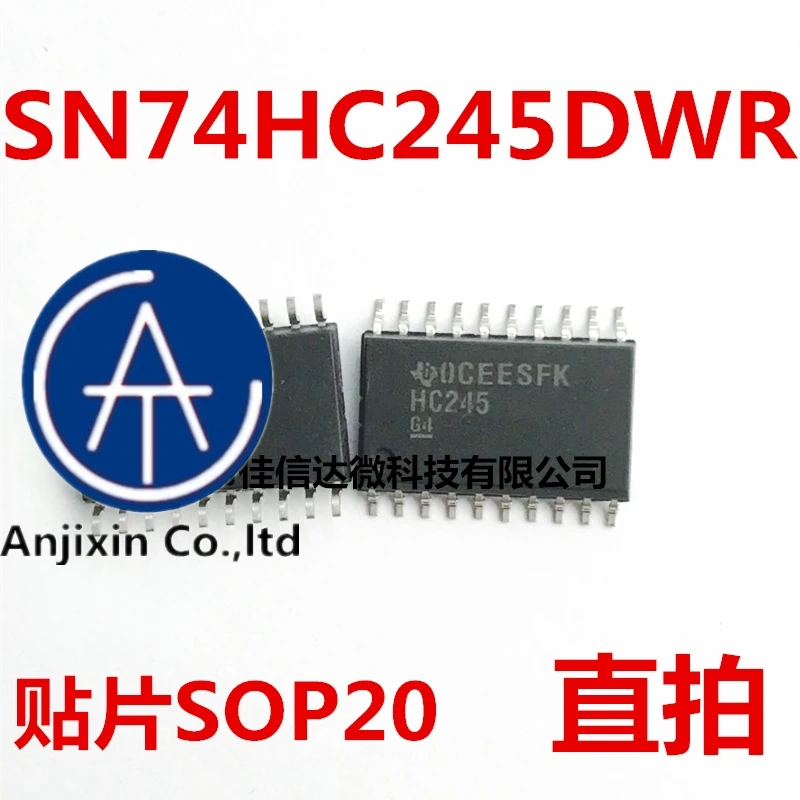 

10 шт. 100% оригинальный новый настоящий запас SN74HC245DWR SN74HC245 HC245 SOP20