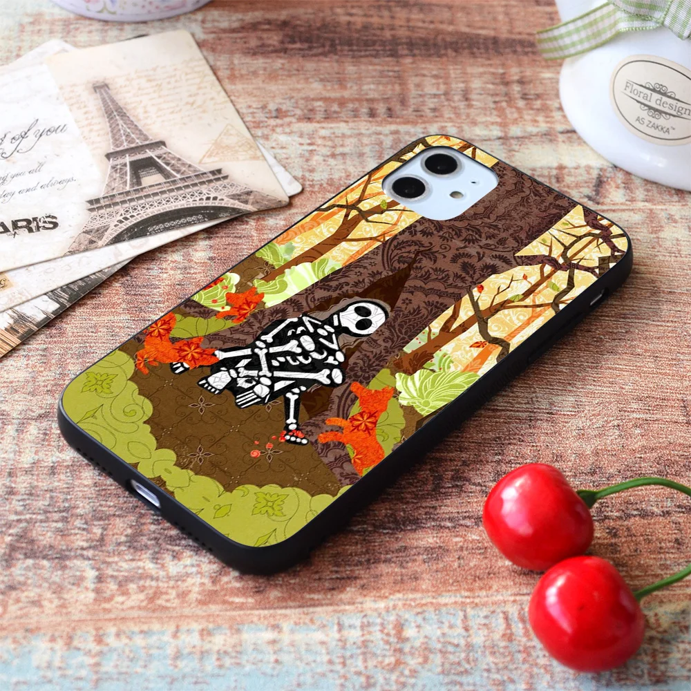 

For iPhone Fox Grave Soft TPU Border Apple iPhone Case