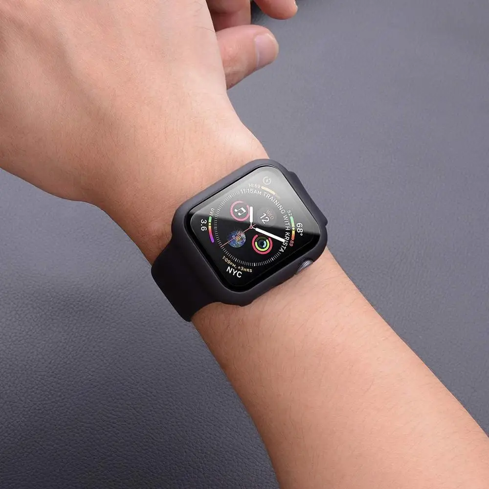 Чехол для Apple Watch Series 6 5 4 3 2 1 SE защитный бампер iWatch 38 мм 40 42 44 аксессуары защиты