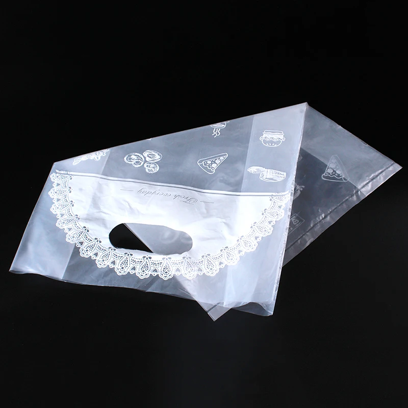 100 шт./упак. на подошве Однотонный белый кружевной дизайн хлебное печенье торт