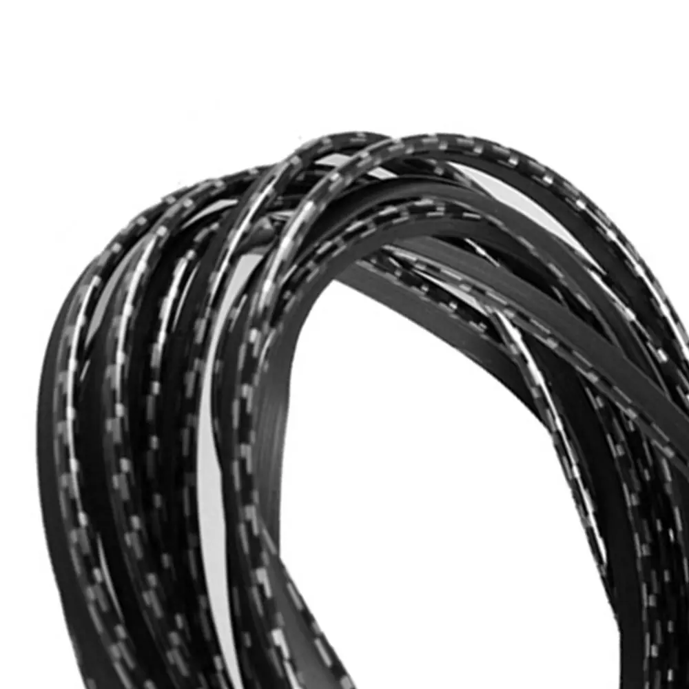 

Simple Car Interior Moulding Trim Strip Universal Decor Carbon Fiber Look