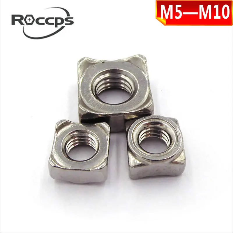 Прямоугольная сварочная гайка из нержавеющей стали 304 четыре угла/прямоугольная