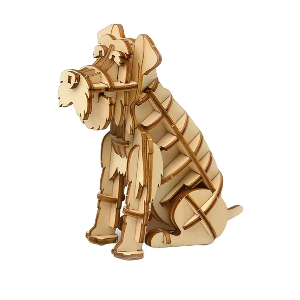 

DIY 3D Seahorse Shark Animal Model Puzzles Wooden Art Craft Educational Kids Toy Children Education Toys For Birthday Gift