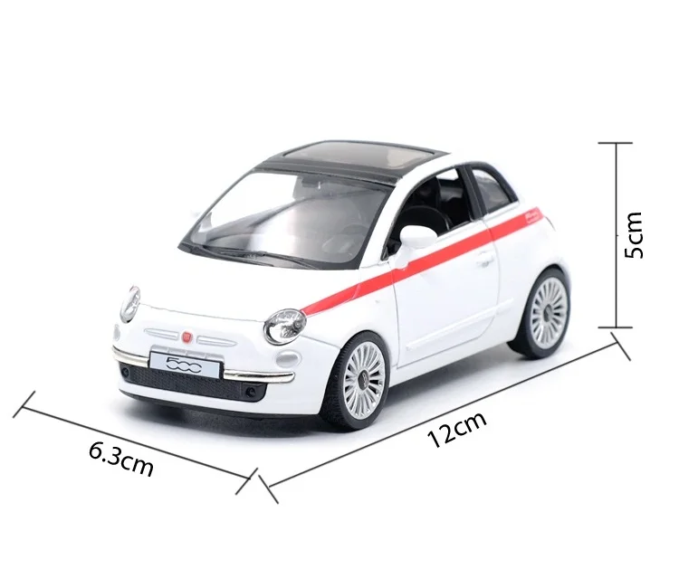 

High Simulation Exquisite Diecasts & Toy Vehicles: RMZ city Car Styling FIAT 500 1:36 Alloy Diecast Car Model Pull Back Cars