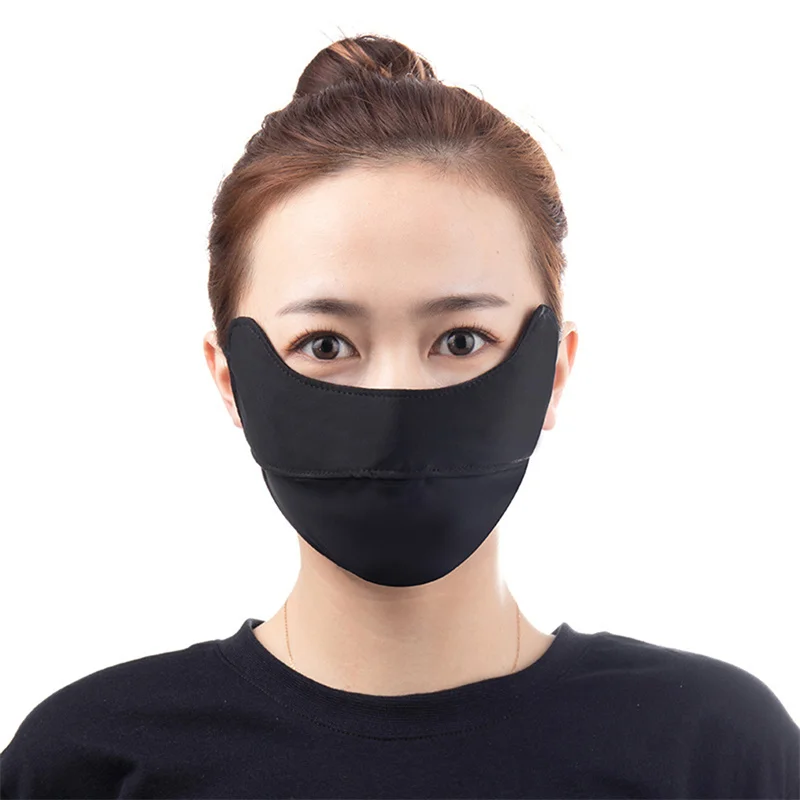 

Free Size Sunscreen Mask Female Cycling Breathable Anti-ultraviolet Hanging Ear Type Eye Protection Mask Male