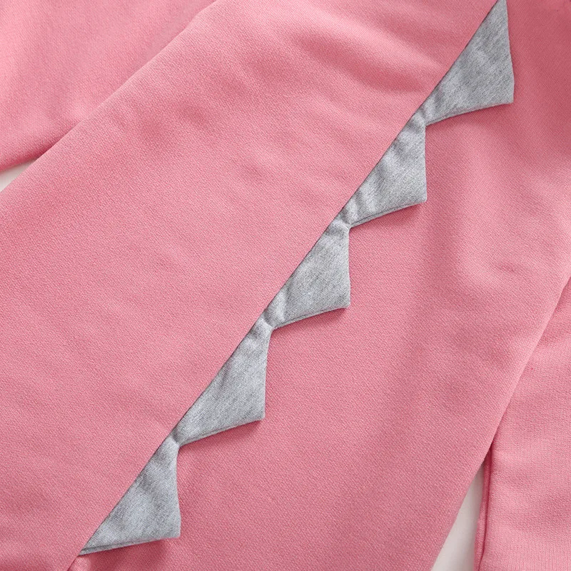 Новая одежда для малышей комбинезон с динозавром Детский костюм капюшоном