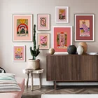 Настенная картина с абстрактным изображением влюбленных Таро в скандинавском стиле, холст с изображением солнца, Empress Priestess, плакаты, принты для гостиной, домашний декор