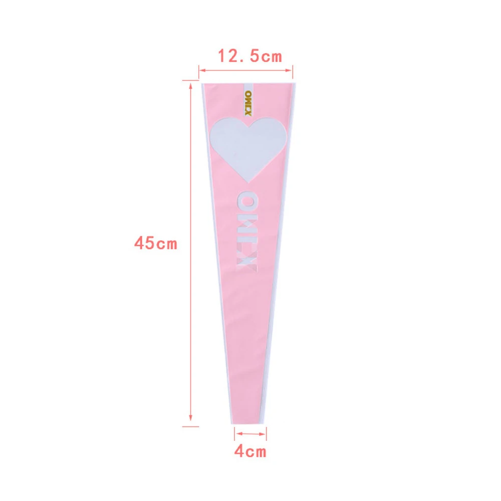 

50pcs/lot Only Letters Wrapping Plastic Single Rose Flower Packaging Bag Party Decorations Rose Boxes Cases For Flowers