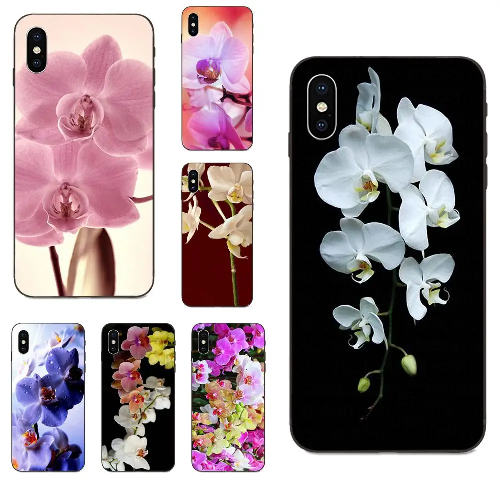 Орхидея для Xiaomi Redmi Note 3 3 S 4 4A 4X5 5A 6 6A 7 7A K20 Plus Pro S2 Y2 Y3 чехол для телефона из мягкого силикона ТПУ с рисунком черный чехол