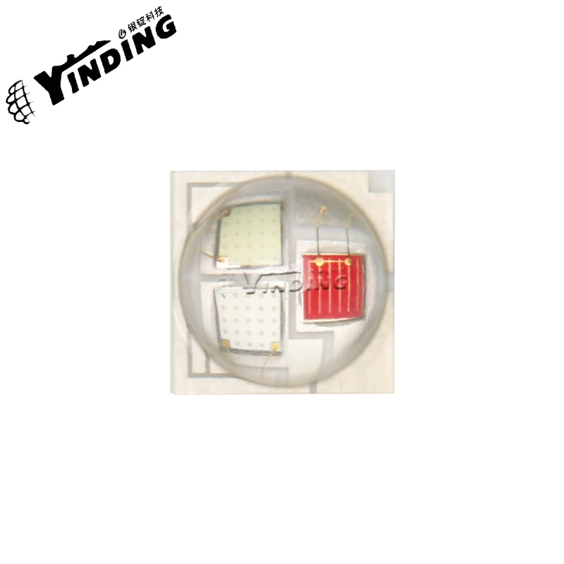 

Светодиоды YINDING 5050 RGB высокой мощности 10 Вт, 3 шт., 445-622NM, красный/зеленый/бижутерия, архитектурное освещение, сценическое освещение, светоизлучающие диоды