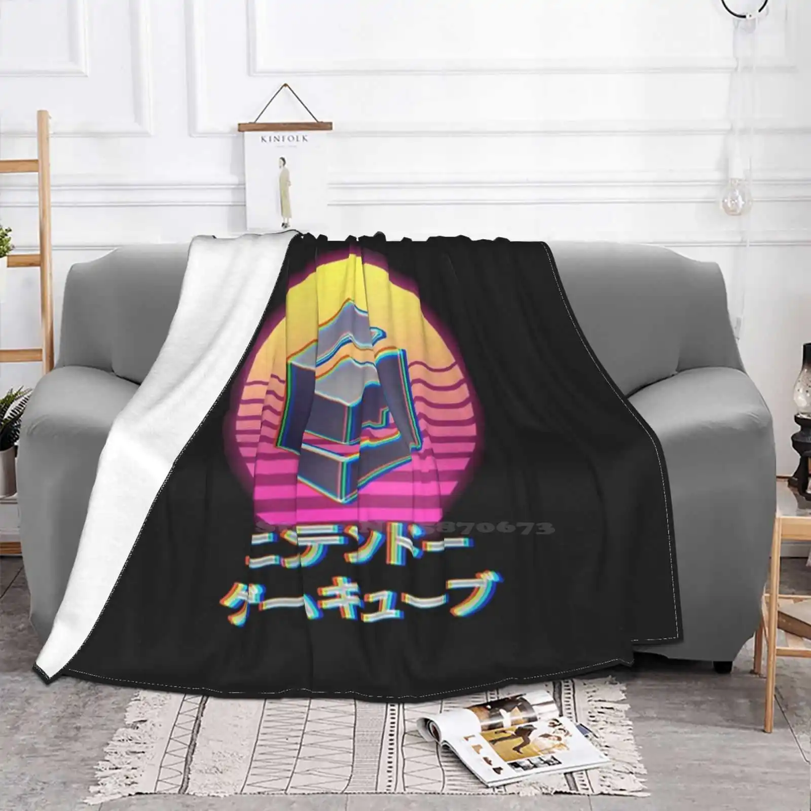 Sunny Vaporwave Gamecube 2020 Edition креативный дизайн удобное фланелевое одеяло консоль