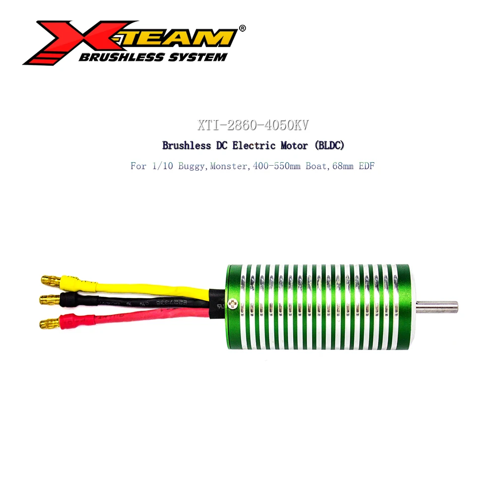 X TEAM бесщеточный двигатель 2860 4050KV BLDC электродвигатель для 1/10 BuggyMonster 400 550 мм Лодка