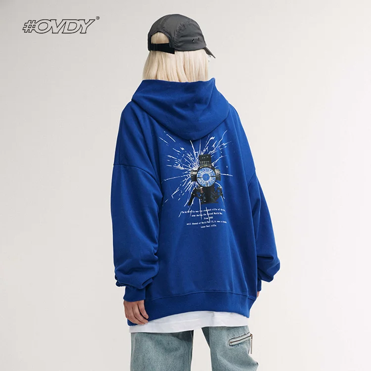 

American Hip Hop 2021 Women Men Oversize Hoodies Streetwear 98k Print Pullover Harajuku Cotton Oversized Loose Casual Sweatshirt