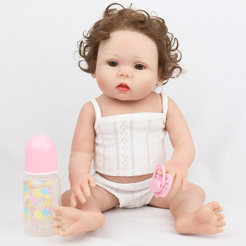 Ограниченная Коллекция Reborn Baby 45 см полный винил реалистичные игрушки Bebe дети