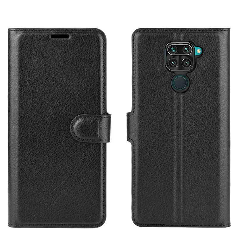 Чехлы для Xiaomi Redmi Note 9 чехлы из искусственной кожи слоты карт личи узор стэндер