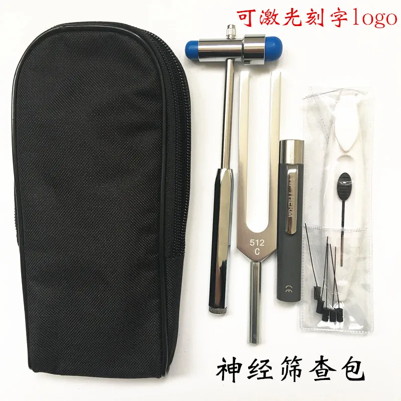 

Nerve screening kit, temperature sensor, tuning fork percussion hammer, 10g nylon wire, laser engraving logo