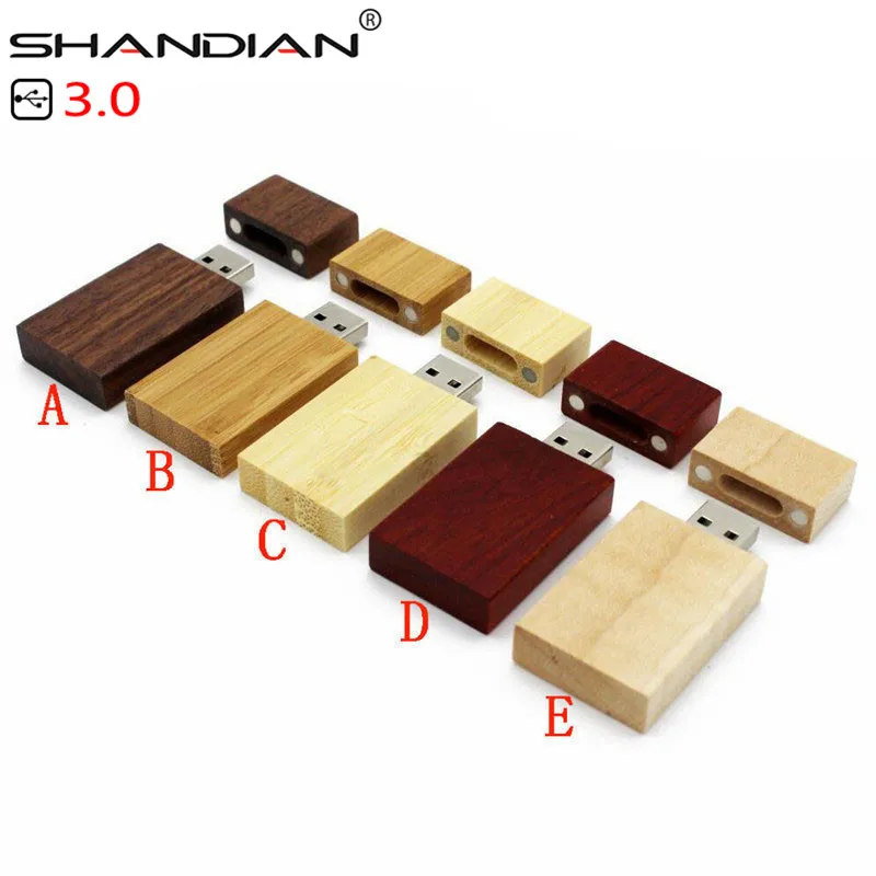 USB-флеш-накопитель SHANDIAN деревянный с коробкой 4/8/16/32/64 ГБ usb 3 0 | Компьютеры и офис