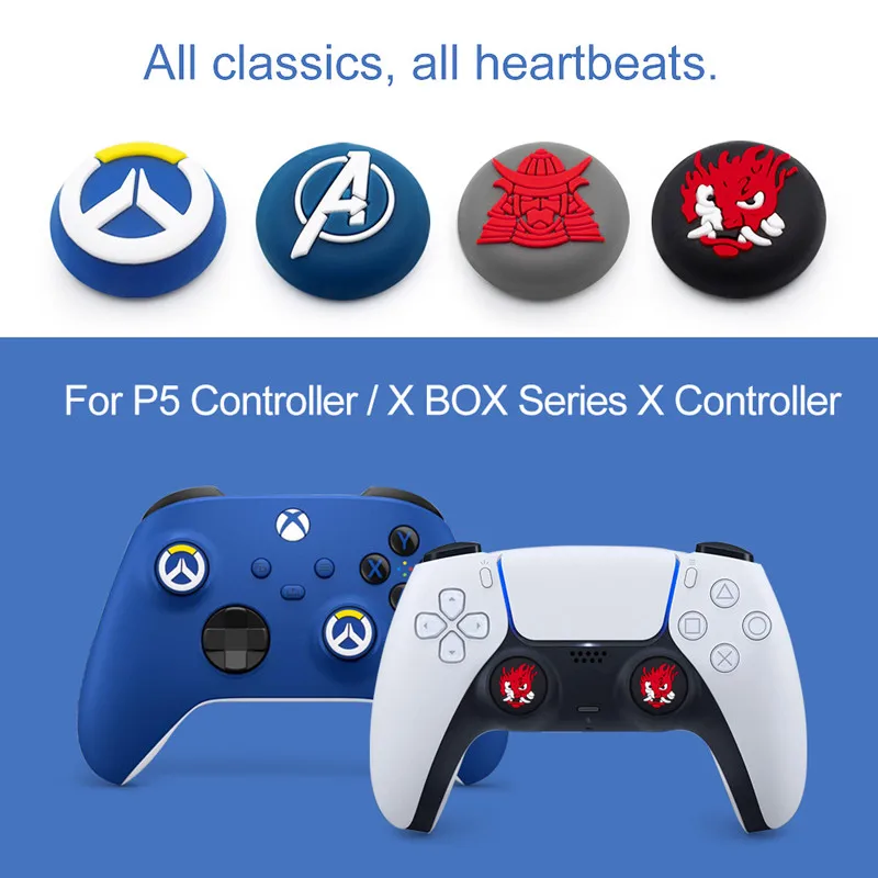 

Soft Silicone Thumb Stick Grip Cap Joystick Cover For Playstation5 PS5/PS4/PS3/PS2/xbox Controller accesorios Thumbstick case