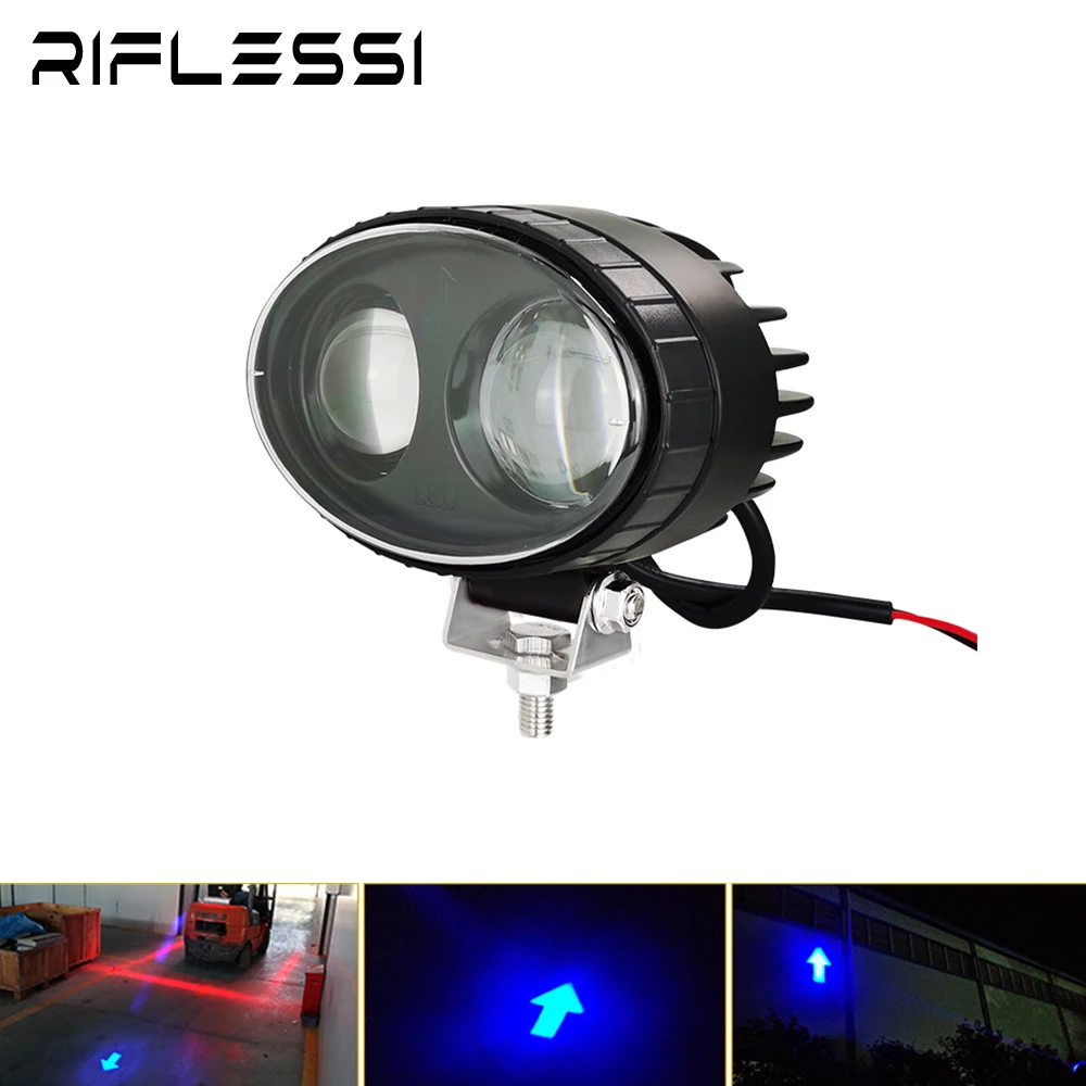 

1 x DC 12V - 80V LED Forklift Safety Warning Light Red Blue 12V 24V 48V Crane Lights