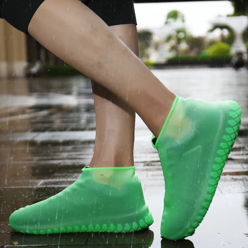 водостойкие чехлы на обувь Waterproof Rain Boots Set Elastic Non-slip Rubber Men And Women Shoe CoversRain Casual Shoes |