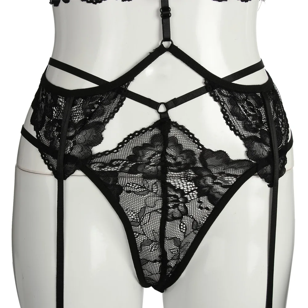 

Women Sexy Lingerie Lace Garter Bodysuit Underwear Bra Ladies G-String Exotic Bandage Sleepwear Thong Nightwear Costumes
