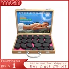 Tontin 31 штуканабор, набор инструментов для массажа горячим камнем, базальтовый массажер, 220 В110 В, бамбуковый нагреватель, Ce rohs Рондо-массажер