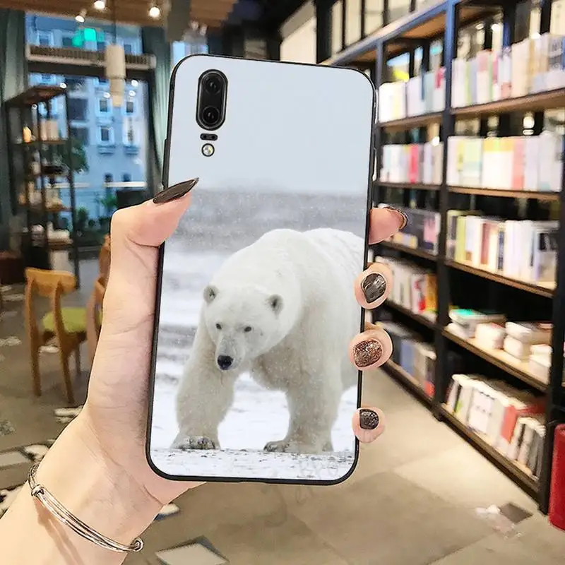 

Arctic Cute animal Polar bear Phone Case For Huawei honor Mate P 10 20 30 40 i 9 8 pro x Lite smart 2019 nova 5t